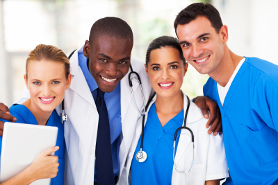 group of professional medical team